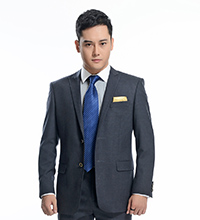 商務(wù)男士兩粒扣修身職業(yè)裝F001