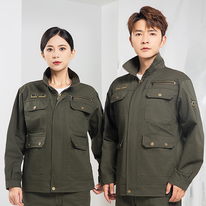 春秋就分體式車間工作服定制