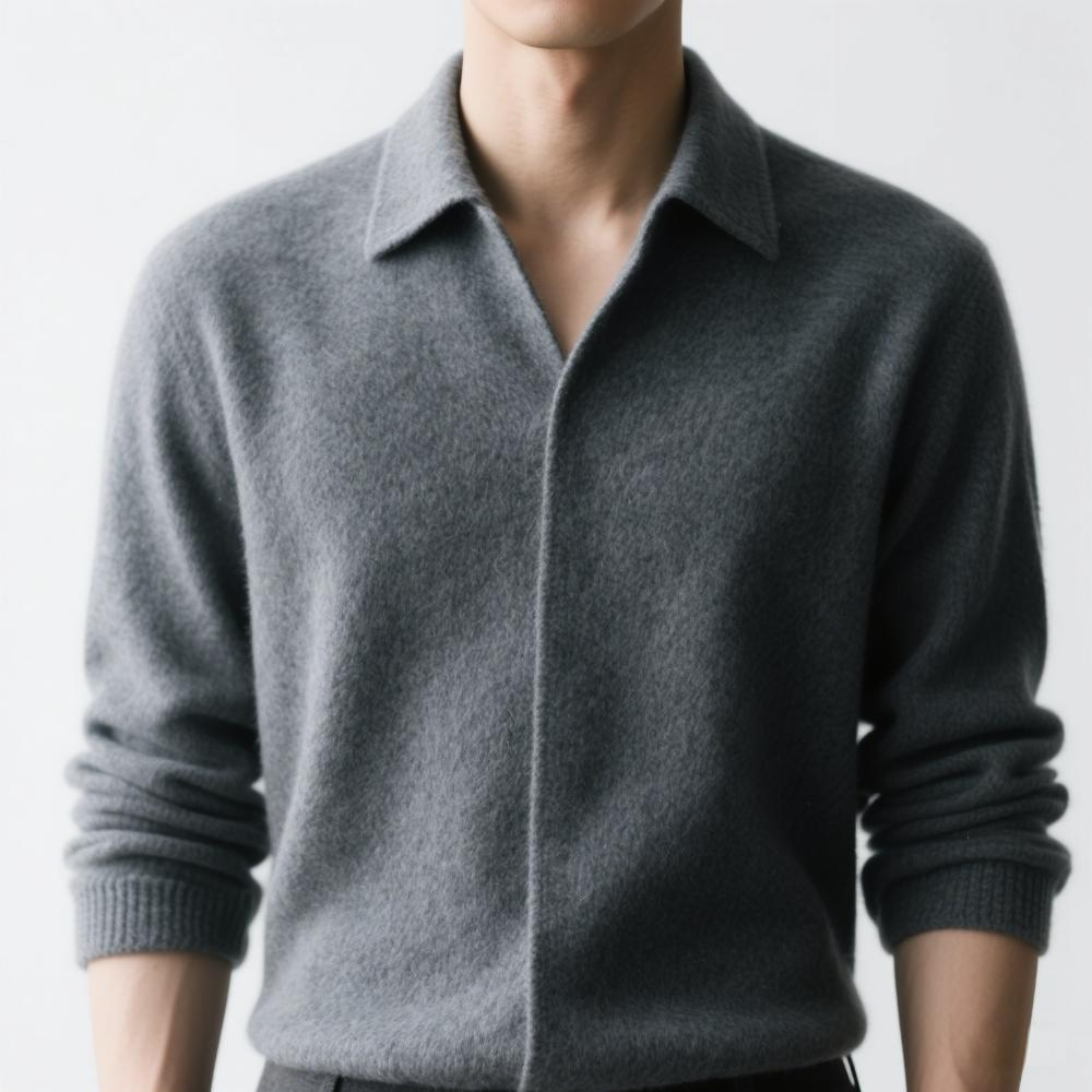 定制秋冬季高級(jí)灰色襯衫