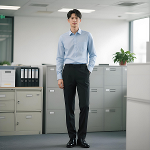 純棉牛津紡襯衫定制員工職業(yè)裝百搭休閑